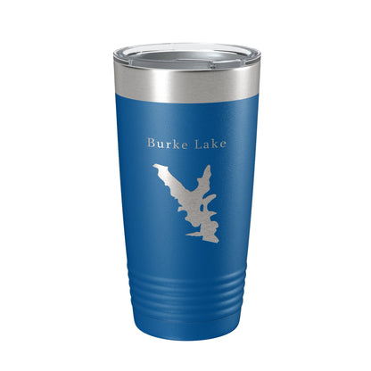 Burke Lake Map Tumbler Travel Mug Insulated Laser Engraved Coffee Cup Virginia 20 oz-6
