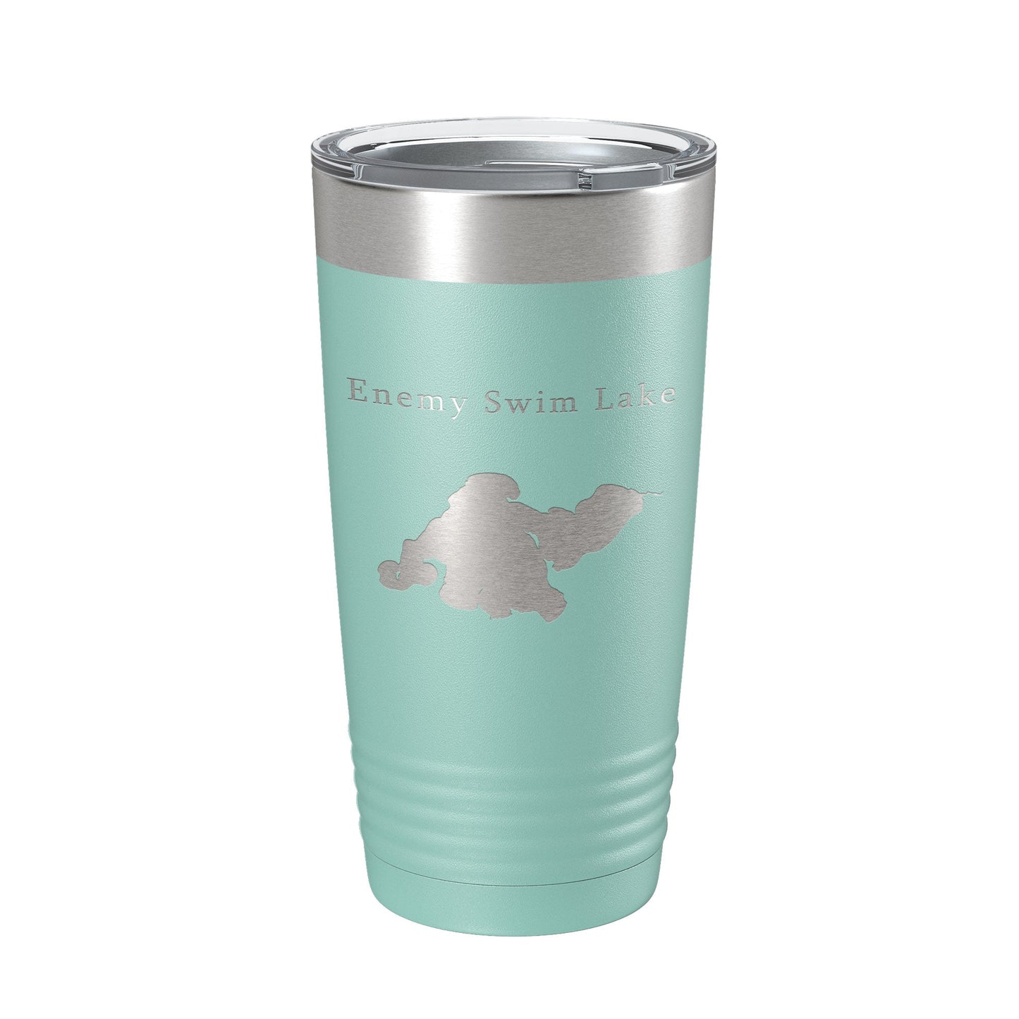 Enemy Swim Lake Map Tumbler Travel Mug Insulated Laser Engraved Coffee Cup South Dakota 20 oz-12