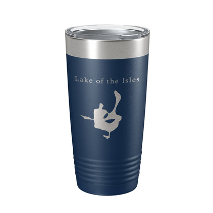 Lake of the Isles Map Tumbler Travel Mug Insulated Laser Engraved Coffee Cup Minneapolis Minnesota 20 oz-8