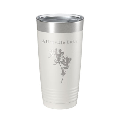 Aliceville Lake Map Tumbler Travel Mug Insulated Laser Engraved Coffee Cup Alabama Mississippi 20 oz-7