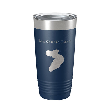 McKenzie Lake Map Tumbler Travel Mug Insulated Laser Engraved Coffee Cup Wisconsin 20 oz-2