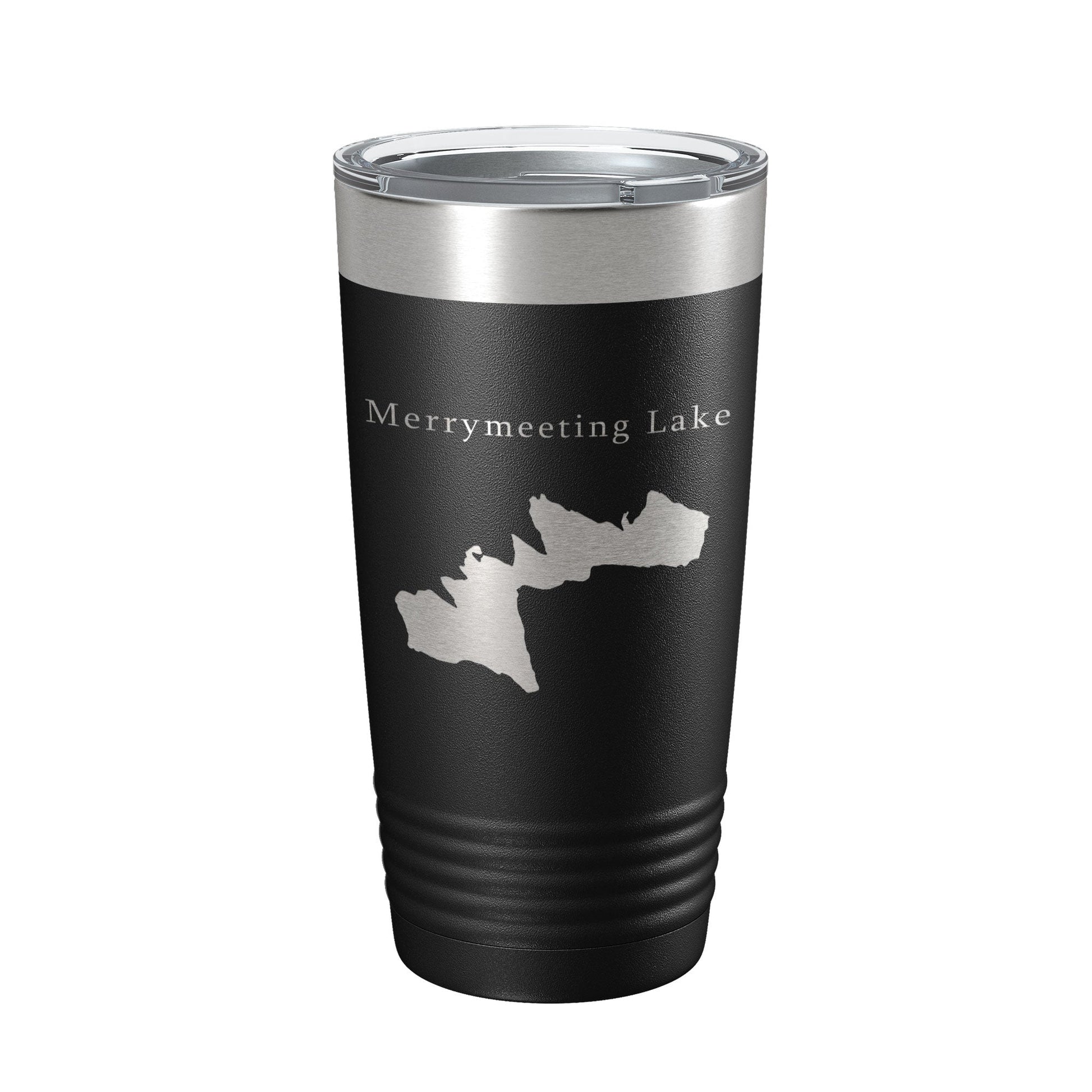 Merrymeeting Lake Map Tumbler Travel Mug Insulated Laser Engraved Coffee Cup New Hampshire 20 oz-0
