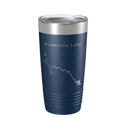 Paintsville Lake Map Tumbler Travel Mug Insulated Laser Engraved Coffee Cup Kentucky 20 oz-2