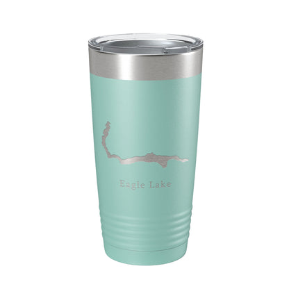 Eagle Lake Map Tumbler Travel Mug Insulated Laser Engraved Coffee Cup Maine 20 oz-12