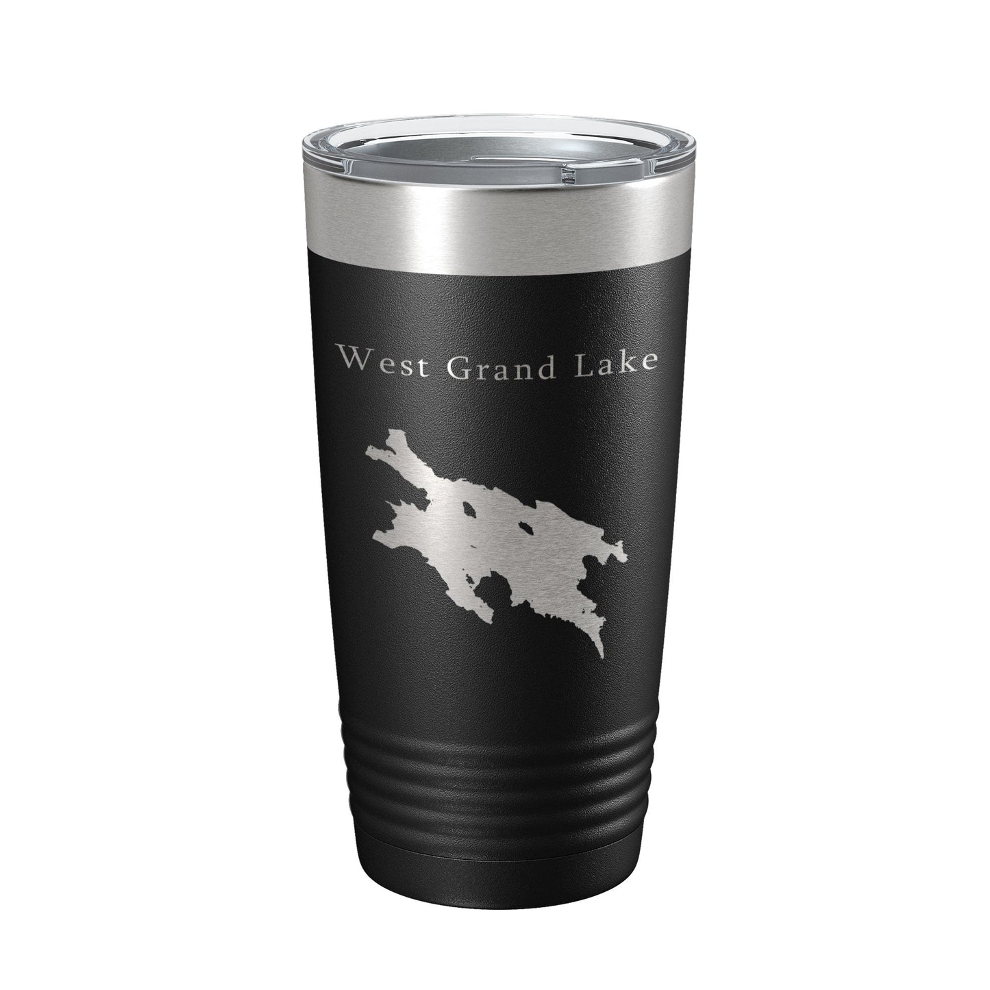 West Grand Lake Map Tumbler Travel Mug Insulated Laser Engraved Coffee Cup Maine 20 oz-5