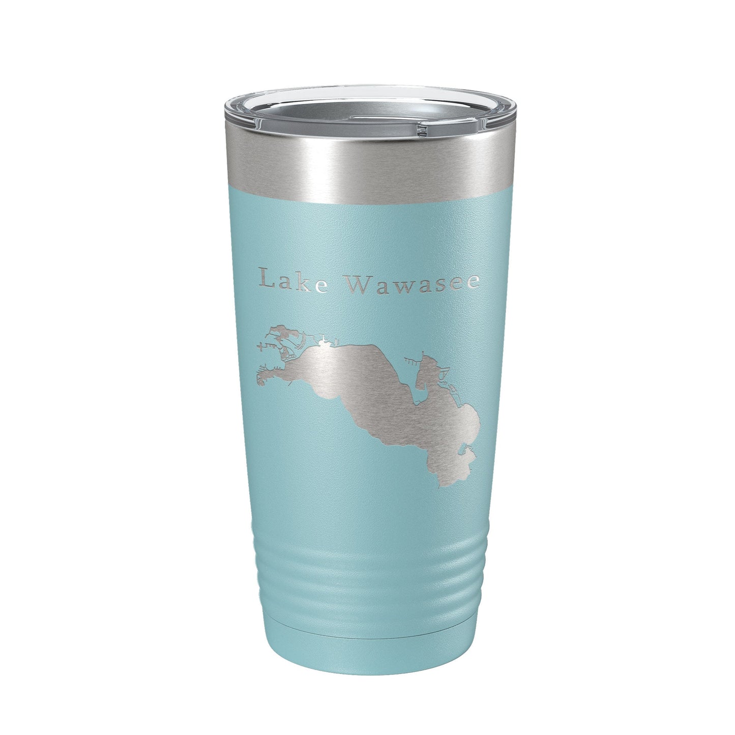 Lake Wawasee Map Tumbler Travel Mug Insulated Laser Engraved Coffee Cup Indiana 20 oz-13