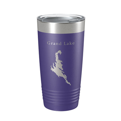Grand Lake Map Tumbler Travel Mug Insulated Laser Engraved Coffee Cup Maine 20 oz-15