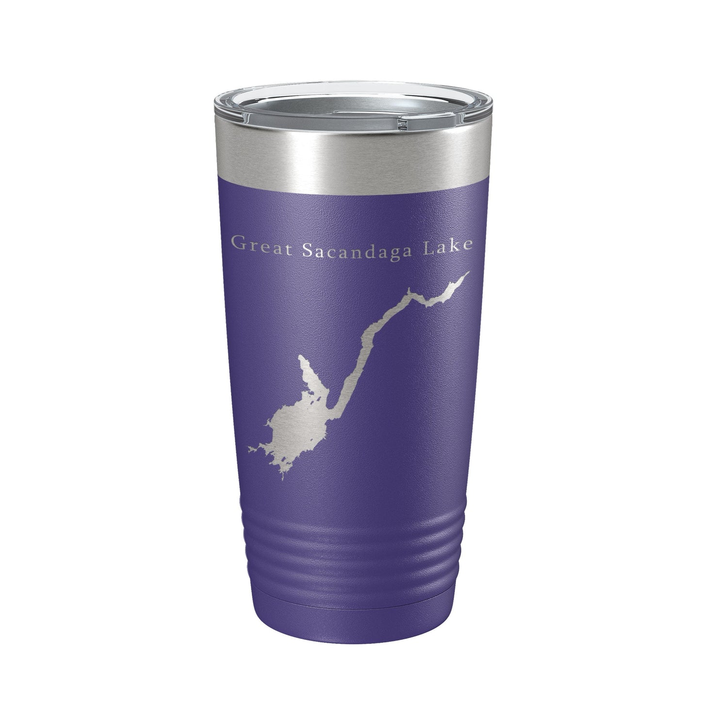 Great Sacandaga Lake Map Tumbler Travel Mug Insulated Laser Engraved Coffee Cup New York 20 oz-15