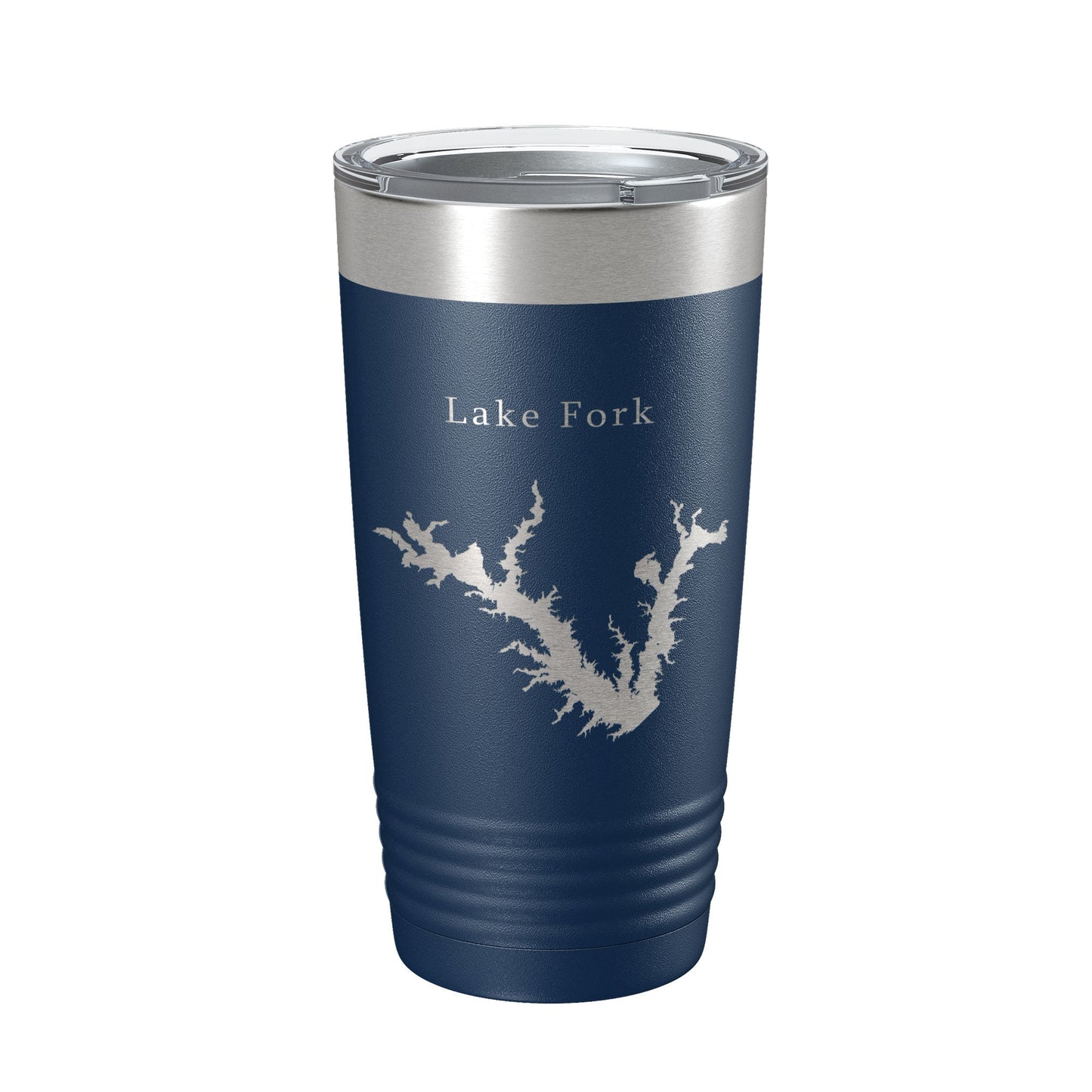 Lake Fork Reservoir Map Tumbler Travel Mug Insulated Laser Engraved Coffee Cup Texas 20 oz-2