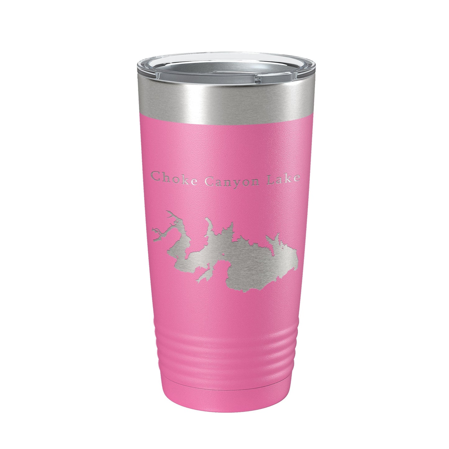 Choke Canyon Lake Map Tumbler Travel Mug Insulated Laser Engraved Coffee Cup Texas 20 oz-11