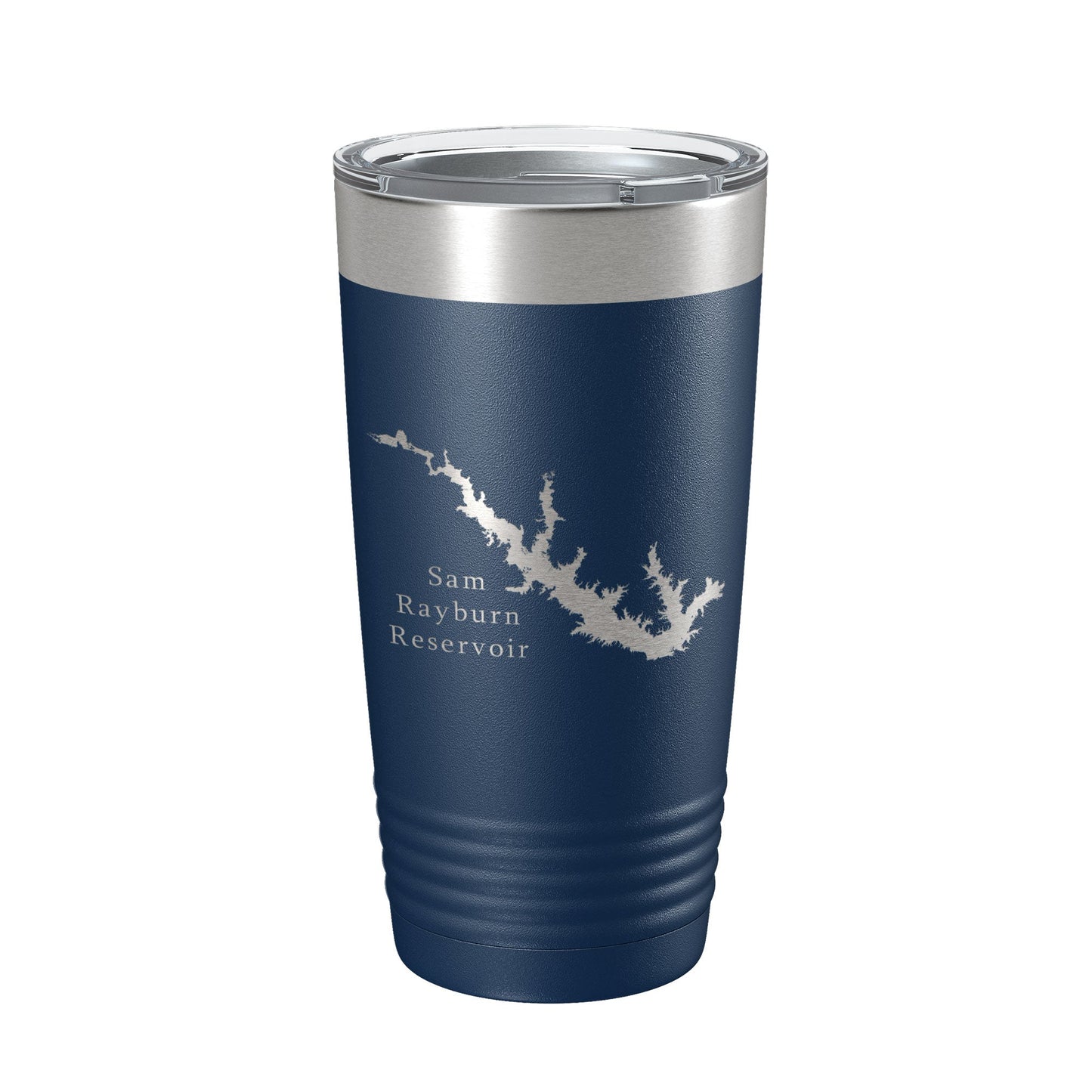 Sam Rayburn Reservoir Tumbler Lake Map Travel Mug Insulated Laser Engraved Coffee Cup Texas 20 oz-2
