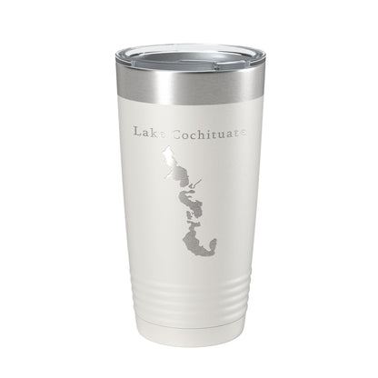 Lake Cochituate Map Tumbler Travel Mug Insulated Laser Engraved Coffee Cup Massachusetts 20 oz-1