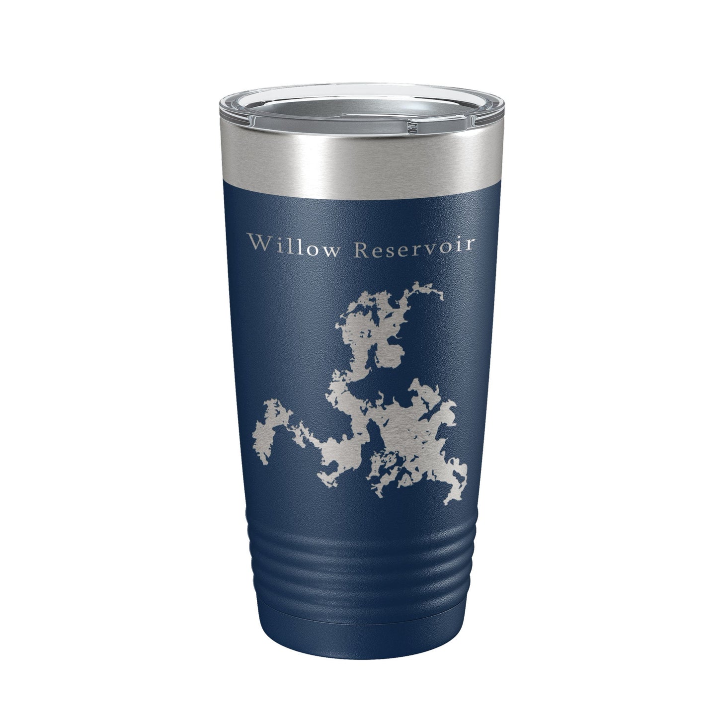 Willow Reservoir Tumbler Lake Map Travel Mug Insulated Laser Engraved Coffee Cup Wisconsin 20 oz-8