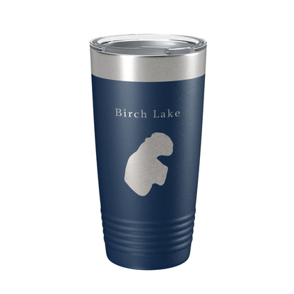 Birch Lake Map Tumbler Travel Mug Insulated Laser Engraved Coffee Cup Alaska 20 oz-8