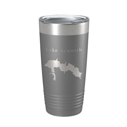Lake Acworth Map Tumbler Travel Mug Insulated Laser Engraved Coffee Cup Georgia 20 oz-16