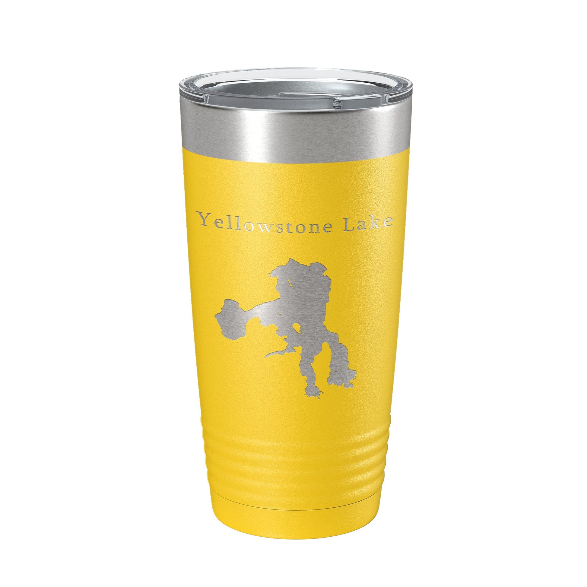 Yellowstone Lake Map Tumbler Travel Mug Insulated Laser Engraved Coffee Cup Wyoming 20 oz-4