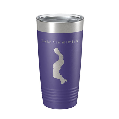 Lake Sammamish Map Tumbler Travel Mug Insulated Laser Engraved Coffee Cup Washington 20 oz-15