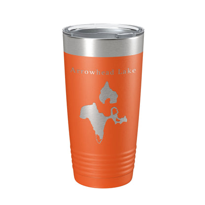 Arrowhead Lake Map Tumbler Travel Mug Insulated Laser Engraved Coffee Cup Poconos Pennsylvania 20 oz-17