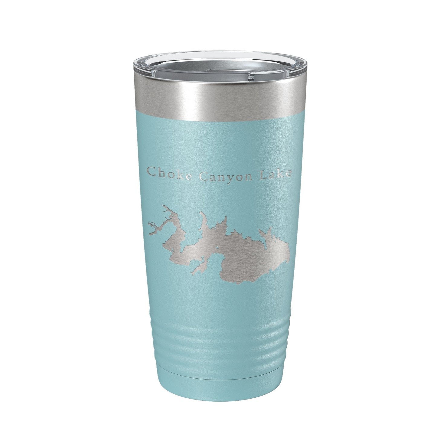 Choke Canyon Lake Map Tumbler Travel Mug Insulated Laser Engraved Coffee Cup Texas 20 oz-13