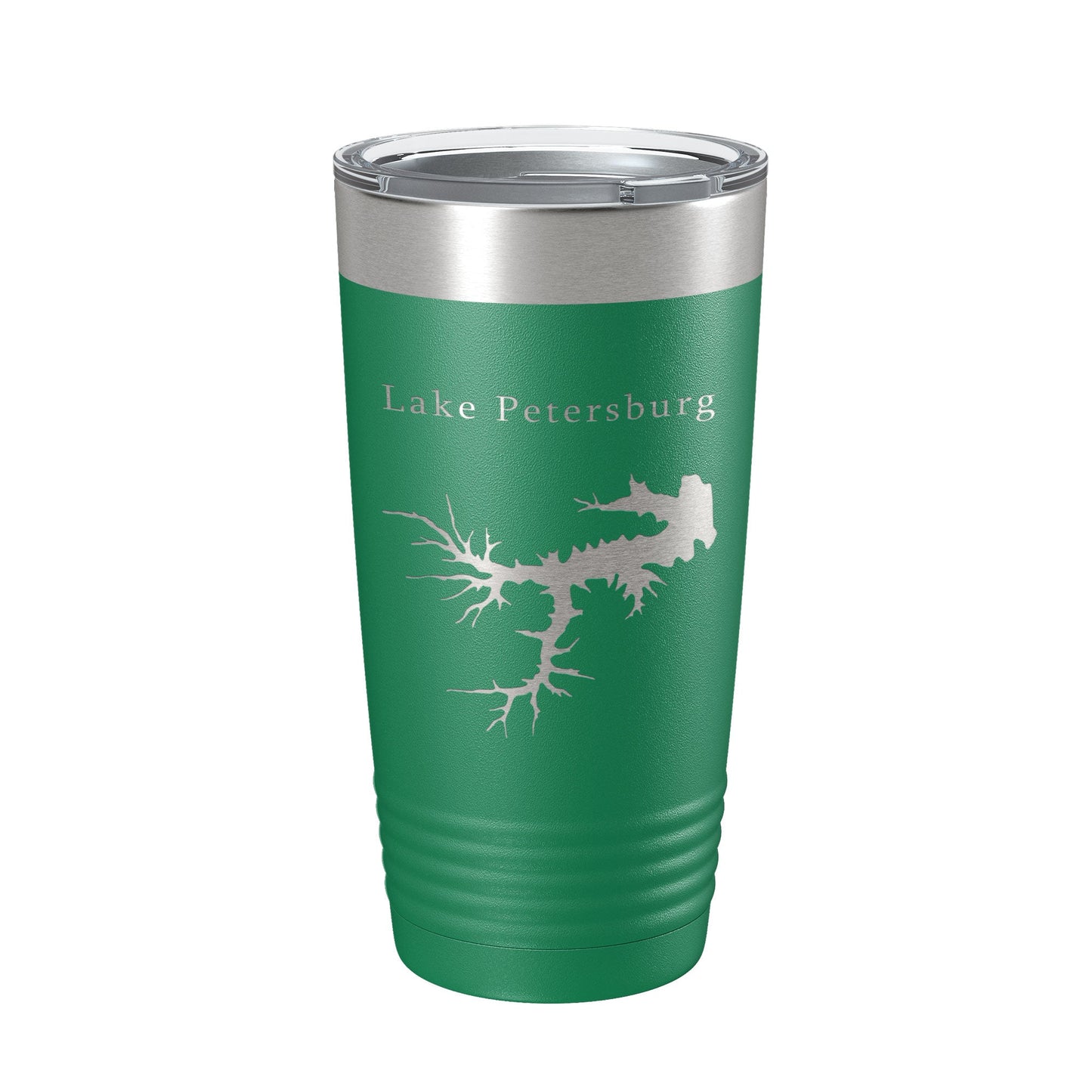 Lake Petersburg Map Tumbler Travel Mug Insulated Laser Engraved Coffee Cup Illinois 20 oz-9