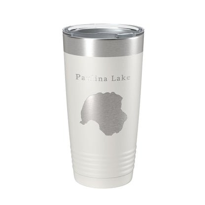 Paulina Lake Map Tumbler Travel Mug Insulated Laser Engraved Coffee Cup Oregon 20 oz-1