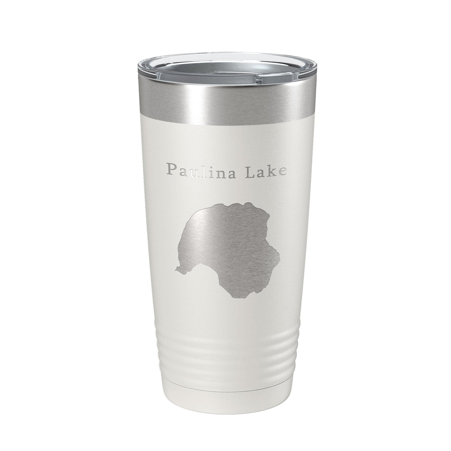 Paulina Lake Map Tumbler Travel Mug Insulated Laser Engraved Coffee Cup Oregon 20 oz-7