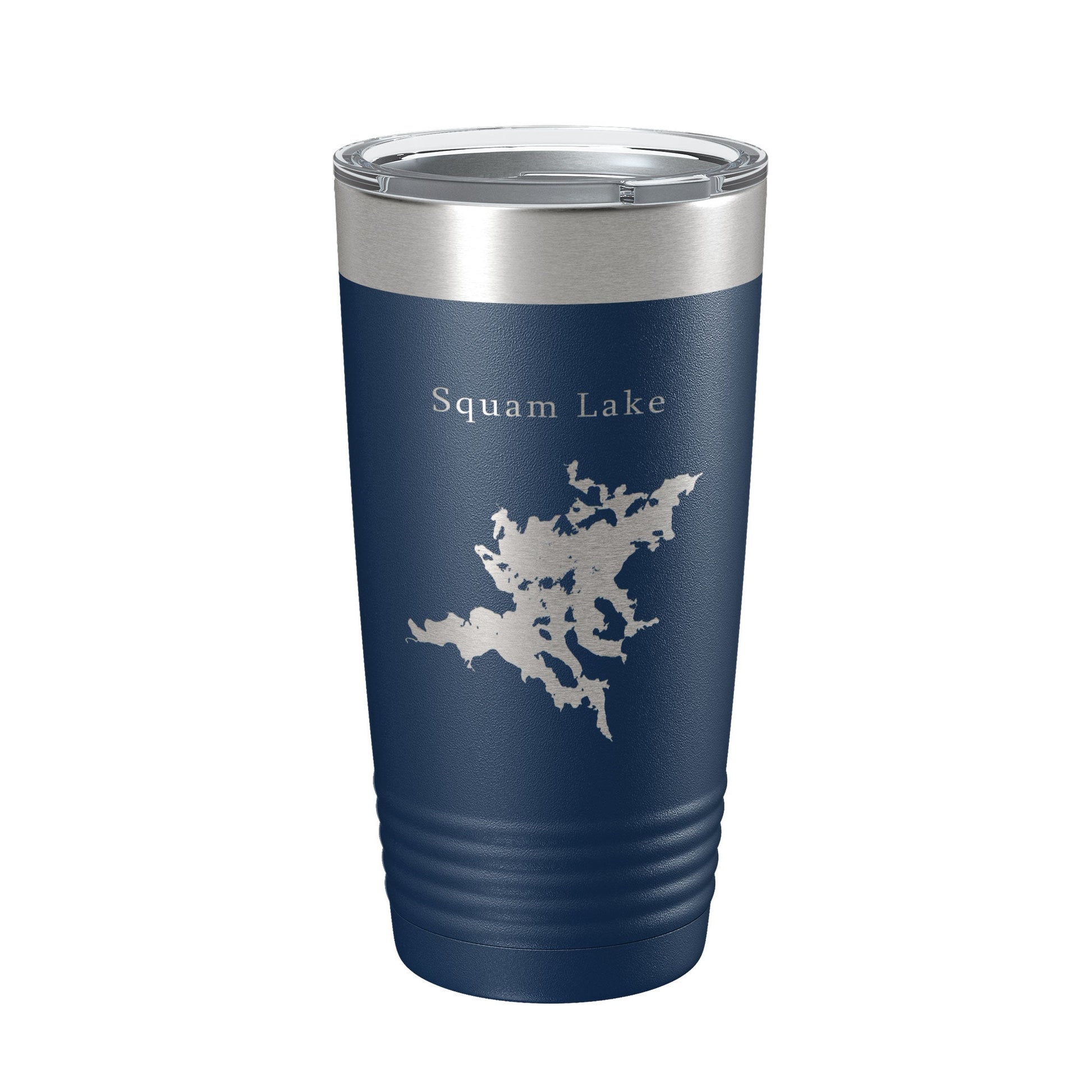 Squam Lake Map Tumbler Travel Mug Insulated Laser Engraved Coffee Cup New Hampshire 20 oz-2