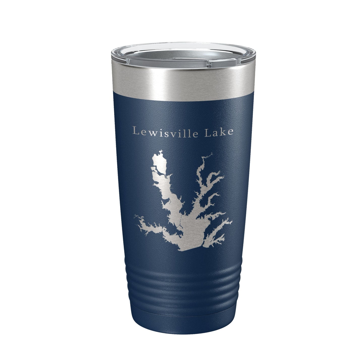 Lewisville Lake Map Tumbler Travel Mug Insulated Laser Engraved Coffee Cup Texas 20 oz-8