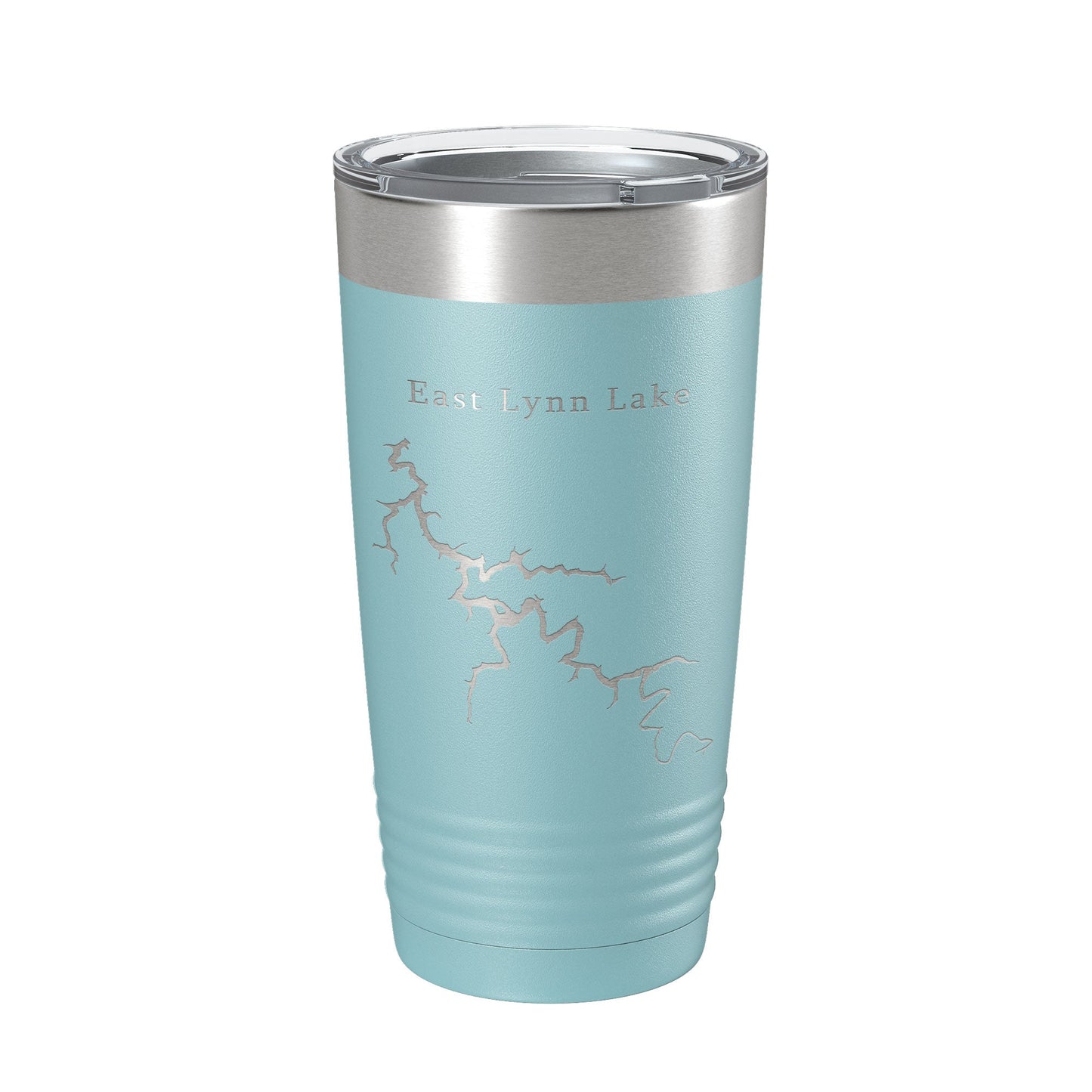 East Lynn Lake Map Tumbler Travel Mug Insulated Laser Engraved Coffee Cup West Virginia 20 oz-13