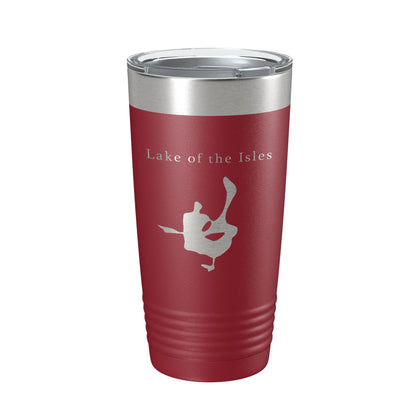 Lake of the Isles Map Tumbler Travel Mug Insulated Laser Engraved Coffee Cup Minneapolis Minnesota 20 oz-18