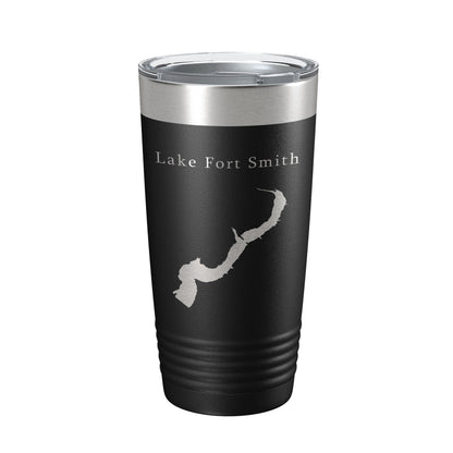 Lake Fort Smith Map Tumbler Travel Mug Insulated Laser Engraved Coffee Cup Arkansas 20 oz-5
