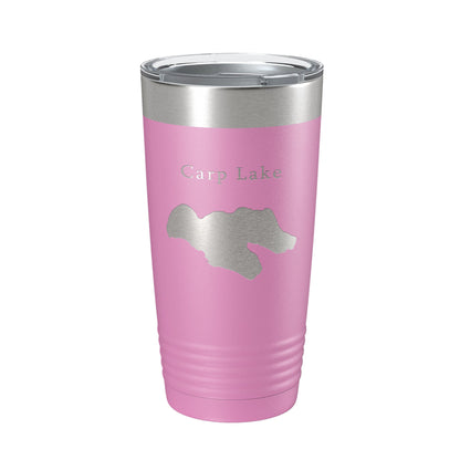 Carp Lake Map Tumbler Travel Mug Insulated Laser Engraved Coffee Cup Michigan 20 oz-14