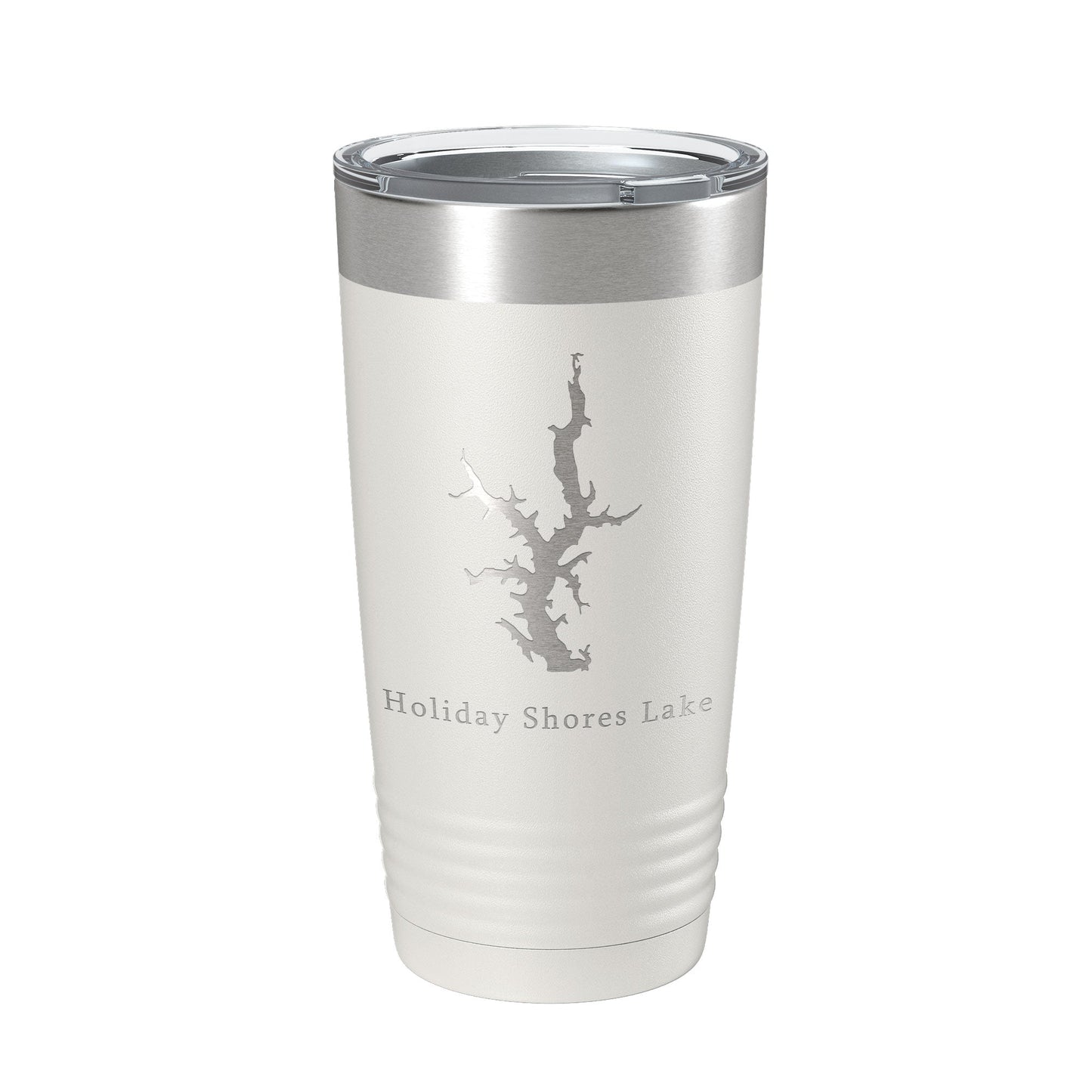 Holiday Shores Lake Map Tumbler Travel Mug Insulated Laser Engraved Coffee Cup Illinois 20 oz-7