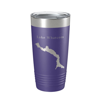Lake Whatcom Map Tumbler Travel Mug Insulated Laser Engraved Coffee Cup Washington 20 oz-15