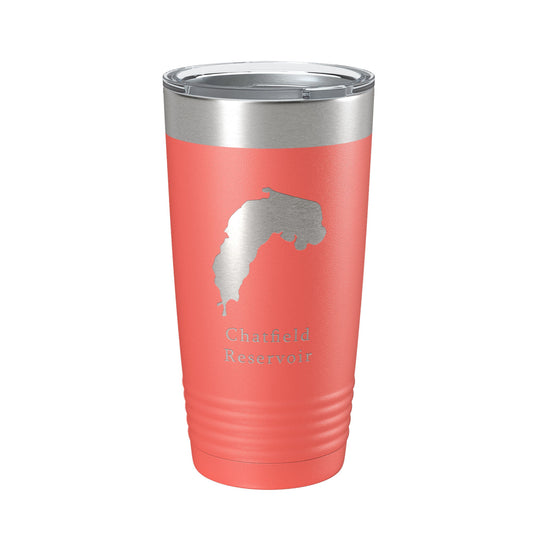 Chatfield Reservoir Tumbler Lake Map Travel Mug Insulated Laser Engraved Coffee Cup Colorado 20 oz-20