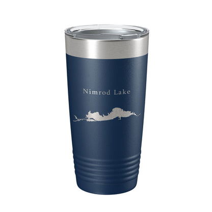 Nimrod Lake Map Tumbler Travel Mug Insulated Laser Engraved Coffee Cup Arkansas 20 oz-2