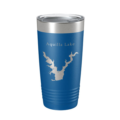 Aquilla Lake Map Tumbler Travel Mug Insulated Laser Engraved Coffee Cup Texas 20 oz-6