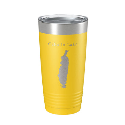 Caballo Lake Reservoir Map Tumbler Travel Mug Insulated Laser Engraved Coffee Cup New Mexico 20 oz-19