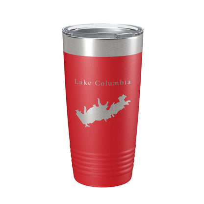 Lake Columbia Map Tumbler Travel Mug Insulated Laser Engraved Coffee Cup Arkansas 20 oz-10