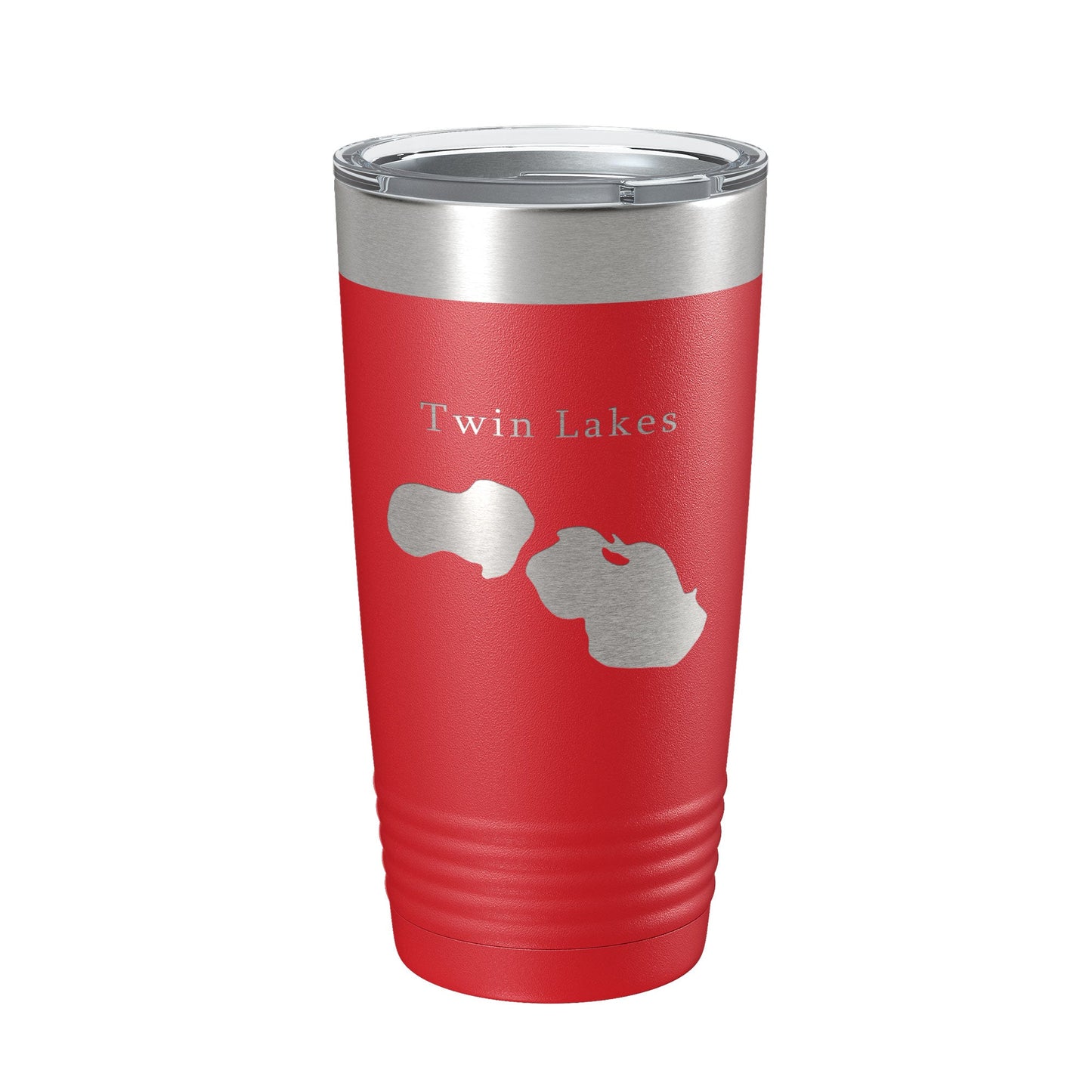 Twin Lakes Map Tumbler Travel Mug Insulated Laser Engraved Coffee Cup Muskegon County Michigan 20 oz-10