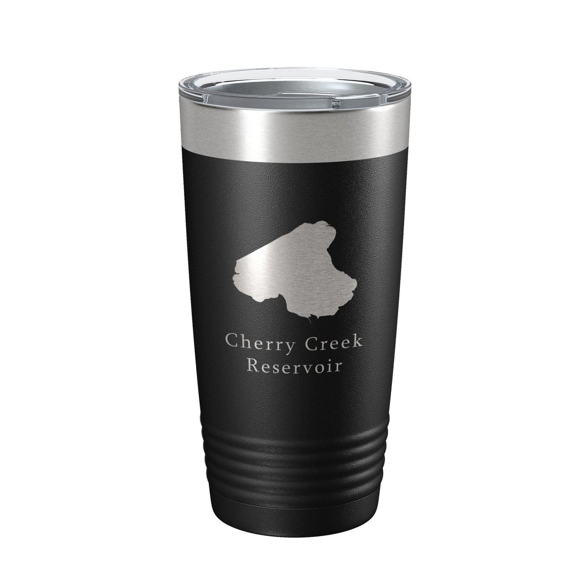 Cherry Creek Reservoir Tumbler Lake Map Travel Mug Insulated Laser Engraved Coffee Cup Colorado 20 oz-5