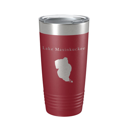 Lake Maxinkuckee Map Tumbler Travel Mug Insulated Laser Engraved Coffee Cup Indiana 20 oz-18