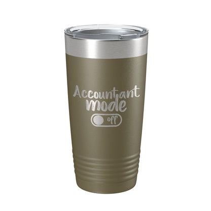 Accountant Mode Off Tumbler Travel Mug Insulated Laser Engraved CPA Retirement Gift Funny Coffee Cup 20 oz-21