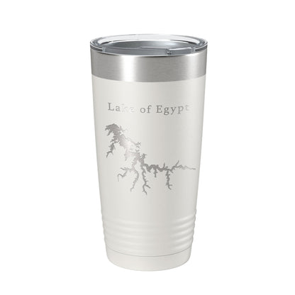 Lake of Egypt Map Tumbler Travel Mug Insulated Laser Engraved Coffee Cup Illinois 20 oz-7