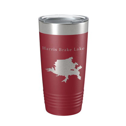 Harris Brake Lake Map Tumbler Travel Mug Insulated Laser Engraved Coffee Cup Arkansas 20 oz-18