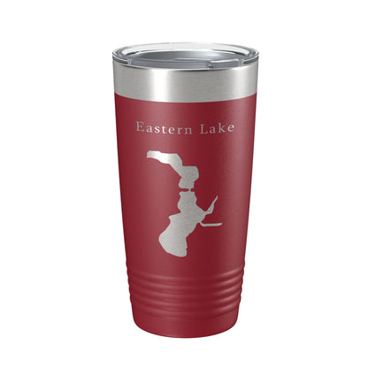 Eastern Lake Map Tumbler Travel Mug Insulated Laser Engraved Coffee Cup Florida 20 oz-18