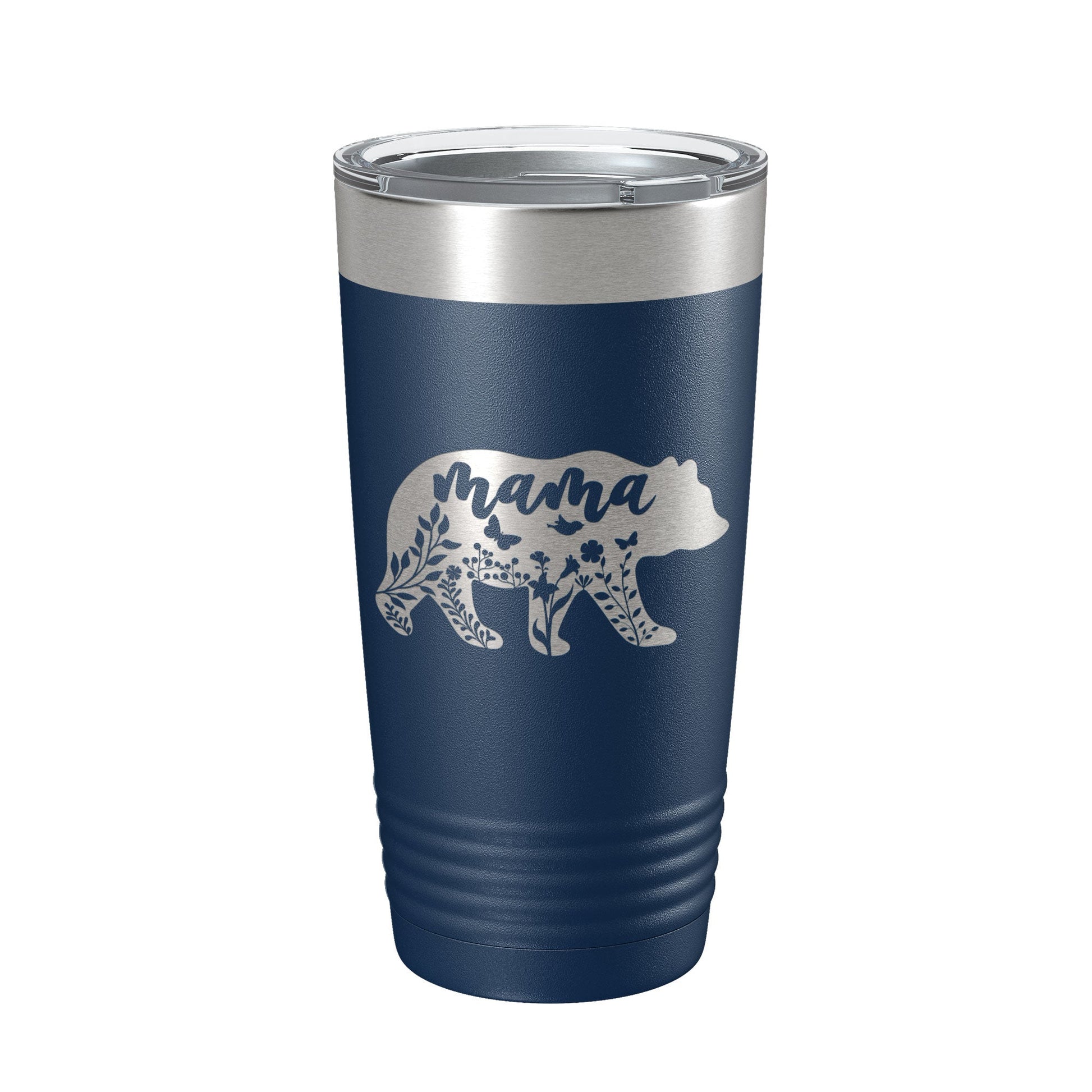 Mama Bear Tumbler Travel Mug Insulated Laser Engraved Coffee Cup Momma Mom Mother's Day Gift Cute 20 oz-2