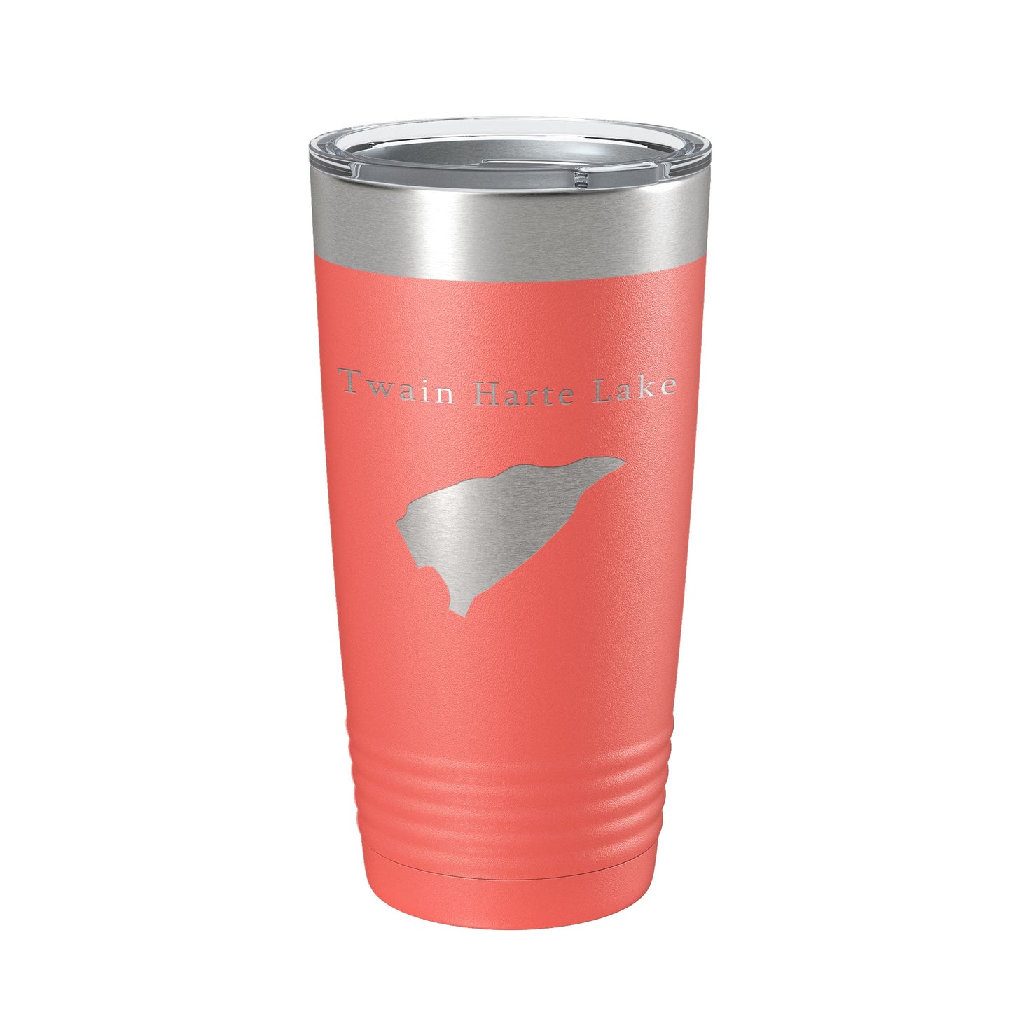 Twain Harte Lake Map Tumbler Travel Mug Insulated Laser Engraved Coffee Cup California 20 oz-20