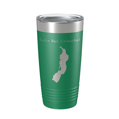 Lake San Cristobal Map Tumbler Travel Mug Insulated Laser Engraved Coffee Cup Colorado 20 oz-9
