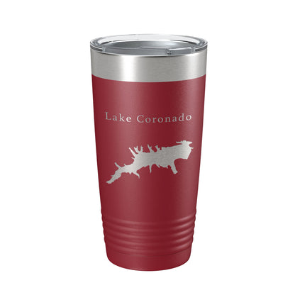 Lake Coronado Map Tumbler Travel Mug Insulated Laser Engraved Coffee Cup Hot Springs Village Arkansas 20 oz-18